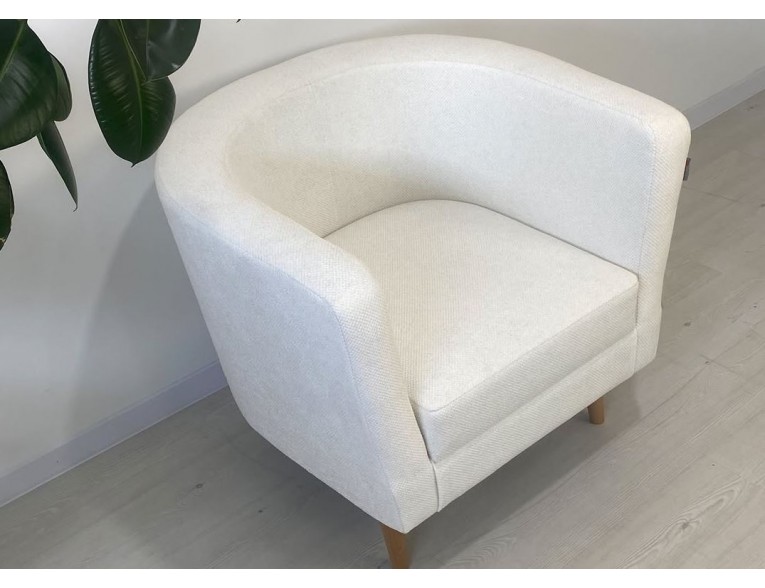 Крісло не розкладне м'яке Осло 1200 / Oslo 1200 Beige / Молочний, колір та тканину можна обрати