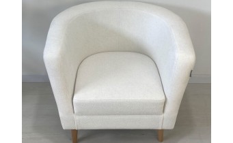 Крісло не розкладне м'яке Осло 1200 / Oslo 1200 Beige / Молочний, колір та тканину можна обрати