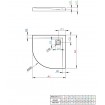 Душовий піддон Radaway Argos A 90x90x5,5 см, білий (4AA99-01)