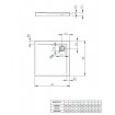 Душовий піддон Radaway Argos C 80x80x5,5 см, білий (4AC88-01)