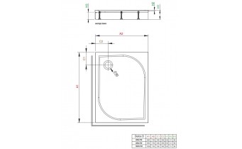 Душовий піддон прямокутний Radaway Delos D 100x75x15 см, білий, Лівий, з панеллю що знімається (4D17515-03L)