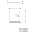 Душовий піддон Radaway Doros C 80x80x4,5 см, білий (SDRC8080-01)