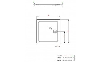 Душовий піддон Radaway Doros C 90x90x4,5 см, білий (SDRC9090-01)