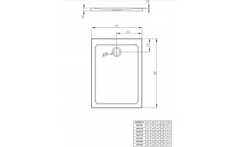 Душовий піддон прямокутний Radaway Doros F 120x90 см, білий (SDRF1290-01)