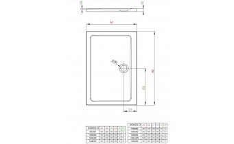 Душовий піддон прямокутний Radaway Doros Plus D 120x90 см, білий (SDRPD1290-01)