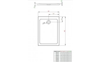 Душовий піддон прямокутний Radaway Doros Plus F 120x90x5 см, білий (SDRFP1290-01)