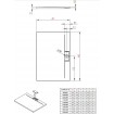 Душовий піддон прямокутний, камяний Radaway Giaros D 120x90x4 см, білий (MKGD1290-03)