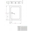 Душовий піддон прямокутний Radaway Laros D Compact 120x90x17 см, білий (SLD91217-01)