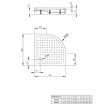 Душовий піддон Radaway Rodos A Compact 80x80x16,5 см, білий (4P88155-03)