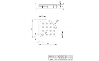 Душовий піддон Radaway Rodos A Compact 80x80x16,5 см, білий (4P88155-03)