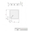 Душовий піддон квадратний Radaway Rodos C Compact 90x90x16,5 см, білий (4K99155-04)