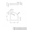 Душовий піддон Radaway Siros A 80x80x17 см, білий (SBA8817-1)
