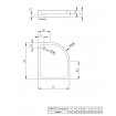 Душовий піддон асеметричний Radaway Siros E Compact 80x90x17 см, Лівий, білий (SBE8917-1L)