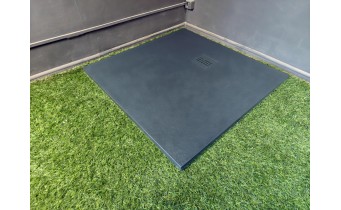 Душовий піддон, камяний Radaway Kyntos C 100x100 см, антрацит (HKC100100-64)
