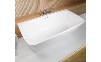 Ванна акрилова окремостояча пристінна Riho Adore BACK2WALL 180x86 см з функцією Riho Fall (B086002005)