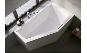 Акрилова ванна Riho Geta Plug & Play 170x90 L, асиметрична з ручкою + ніжки, ванна та панель суцільнолиті (BD49005) Акрилова ванна Riho Geta Plug & Play 170x90 L, асиметрична з ручкою + ніжки, ванна та панель суцільнолиті (BD49005)