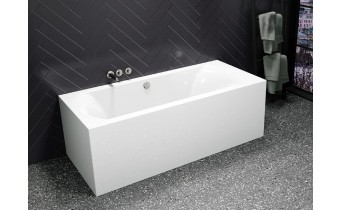 Акрилова ванна суцільнолита з панеллю Riho Linares Plug & Play 200x90 см L, Лівостороння, пряма, корпус інтегрований у ванну без видимих ​​стиків (BD60005) 