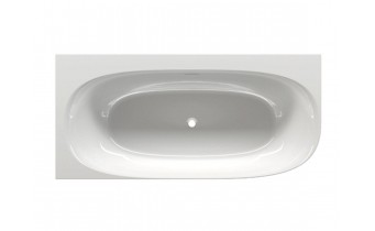 Окремостояча акрилова ванна Riho Omega Corner 170x80 R з сифоном click / clack + ніжки (BD29)