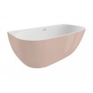 Окремостояча пристінна ванна акрилова Polimat RISA 160x80 см, рожева, pink + ніжки (00480) Окремостояча пристінна ванна акрилова Polimat RISA 160x80 см, рожева, pink + ніжки (00480)