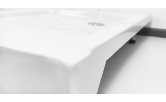 Душовий піддон акриловий, напівкруглий RJ 90x90x15 см, сифон та ніжки в комплекті 