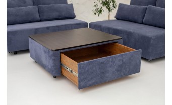 Диван з модулів, модульний Рояль / Royal 302x112 см, столик із шухлядою, можна змінити розміри, обрати колір тканини (FAB1035)