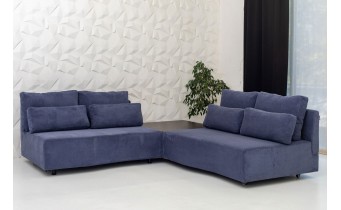Диван з модулів, модульний Рояль / Royal 302x112 см, столик із шухлядою, можна змінити розміри, обрати колір тканини (FAB1035)