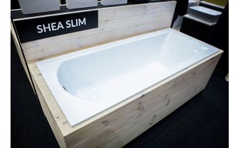 Ванна акрилова Besco Shea Slim 140x70, пряма, торець бортика 15 мм (WAS-140-SL)