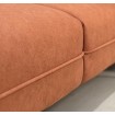 Диван прямий нерозкладний Сіетл / Siettle 170x90 см, для офісу, кухні, прихожі, очікування, колір помаранчевий (колір можна змінити)