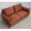 Диван прямий нерозкладний Сіетл / Siettle 170x90 см, для офісу, кухні, прихожі, очікування, колір помаранчевий (колір можна змінити)