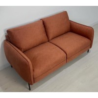 Диван прямий нерозкладний Сіетл / Siettle 170x90 см, для офісу, кухні, прихожі, очікування, колір помаранчевий (колір можна змінити)