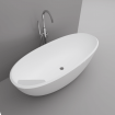 Окремостояча овальна ванна з мармуру Dremex Space 169,8x75x57,4 см, Gelcoat, білий глянцевий + сифон Окремостояча овальна ванна з мармуру Dremex Space 169,8x75x57,4 см, Gelcoat, білий глянцевий + сифон