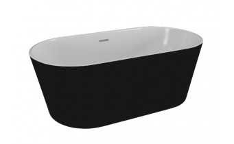 Ванна Polimat UZO 160х80 чорна мат + ніжки (00337) Ванна Polimat UZO 160х80 чорна мат + ніжки (00337)