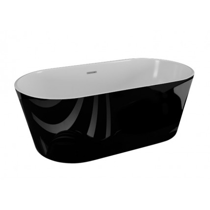 Ванна Polimat UZO 160х80 чорна + ніжки (00336) Ванна Polimat UZO 160х80 чорна + ніжки (00336)