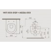 Підвісний унітаз V-Tondo Rimless 49x36 см, безобідковий, крижано-блакитний Підвісний унітаз V-Tondo Rimless 49x36 см, безобідковий, крижано-блакитний