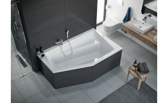 Ванна акрилова асиметрична Excellent Vesper 160x100 см, Правостороння (WAEX.VEP16WH) Ванна акрилова асиметрична Excellent Vesper 160x100 см, Правостороння (WAEX.VEP16WH)