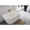 Окремостояча акрилова ванна Besco Vica 170x80 з сифоном click / clack, золотий (WAS-170-VZL)