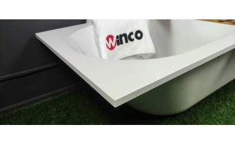 Ванна кварилова Villeroy&Boch Oberon / Оберон 170x70 см, КВАРИЛ + ніжки, фреза для вирізу переливу в комплекті (UBQ177OBE2V-01)