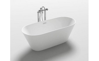 Окремостояча акрилова ванна Rea Silvano 170x80 з сифоном click / clack (REA-W0105)