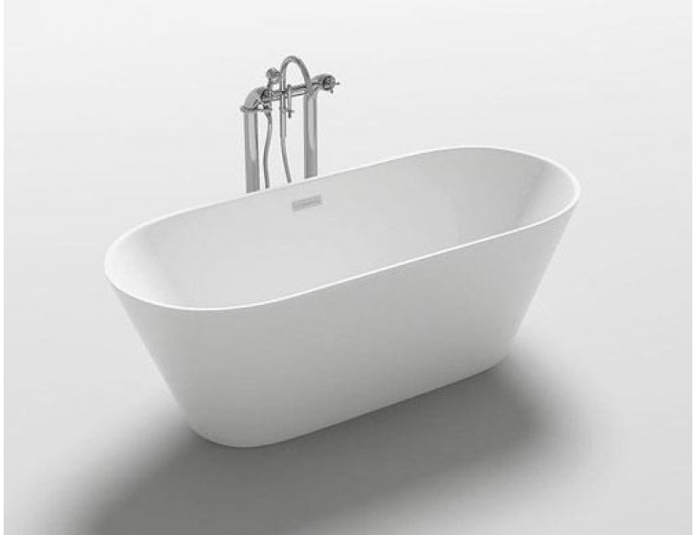 Окремостояча акрилова ванна Rea Silvano 170x80 з сифоном click / clack (REA-W0105)
