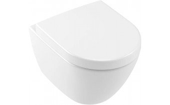 Підвісний унітаз овальний Villeroy&Boch Subway 2.0, безобідковий, 48x35,5 см White Alpin (5606R001)