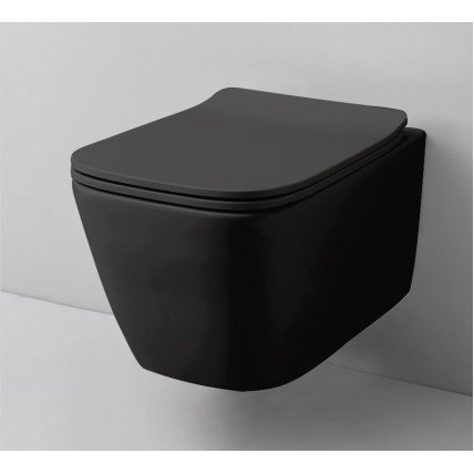 Підвісний унітаз ArtCeram A16 mini, glossy black (ASV0050300)