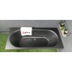 Ванна акрилова пряма Excellent Oceana Slim 180x80 см, Чорна матова / Black Matt, під забудову, пєдестал, бортик 18 мм Ванна акрилова пряма Excellent Oceana Slim 180x80 см, Чорна матова / Black Matt, під забудову, пєдестал, бортик 18 мм