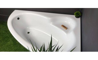 Ванна акрилова Besco Nataliana 150x100 L, Лівостороння, Асиметрична