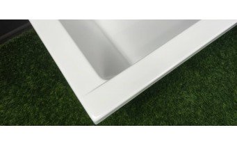 Ванна акрилова Besco Quadro 180x80 см, пряма (WAQ-180-PK)