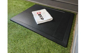 Душовий піддон, камяний Radaway Teos F 110x80 см, чорний (HTF11080-54)