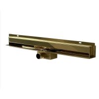 Настінний лінійний душовий злив Gold Kent Wall 2 in 1 80 см, золотий, трап для душу під плитку монтаж на стіну