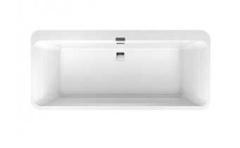Ванна Villeroy&Boch Squaro Edge 12 DUO 180x80x45 з панелю та сифоном, Кварил (UBQ180SQE7PDV-01)