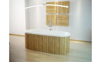 Окремостояча ванна під забудову Besco Victoria 160x75 з сифоном, без панелі (WKV-160-WZ) Окремостояча ванна під забудову Besco Victoria 160x75 з сифоном, без панелі (WKV-160-WZ)