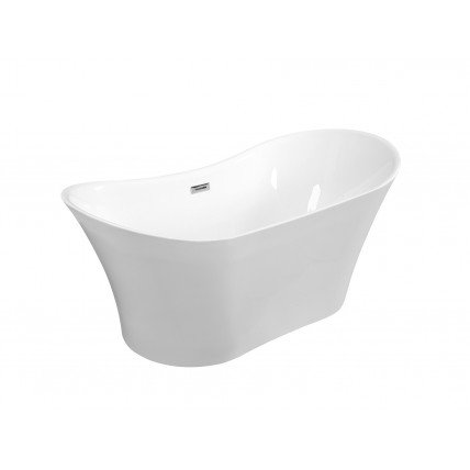 Окремостояча акрилова ванна Besco Amber 170x80 з сифоном click / clack, білий (WAS-170-ABB)