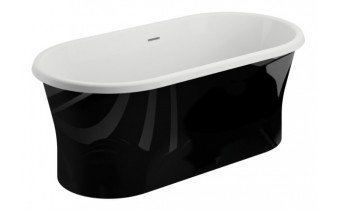 Ванна Polimat Amona New 150х75 чорна + ніжки (00058) Ванна Polimat Amona New 150х75 чорна + ніжки (00058)